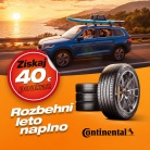 Rozbehni leto naplno: kúp pneumatiky Continental v BestDrive a získaj 40 € do Decathlonu