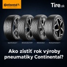Rok výroby pneumatiky Continental – ako ho zistiť a čo znamená