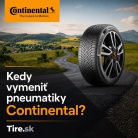 Kedy vymeniť pneumatiky Continental?