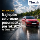 Test ADAC 2026: Toto sú najlepšie celoročné pneumatiky na Fabiu