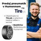 Predaj pneumatík v Humennom | Osobný odber BestDrive