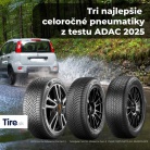 Tri najlepšie celoročné pneumatiky z testu ADAC 2025