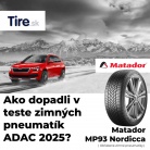 Matador MP93 Nordicca v teste ADAC zimných pneumatík 2025