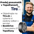 Predaj pneumatík v Topoľčanoch | Osobný odber BestDrive