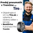 Predaj pneumatík v Trenčíne - Osobný odber BestDrive