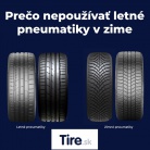 Prečo nepoužívať letné pneumatiky v zime