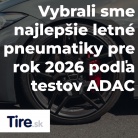 Vybrali sme najlepšie letné pneumatiky z testov ADAC na rok 2026