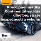 Prečo pneumatiky Continental vydržia dlho bez straty bezpečnosti a výkonu
